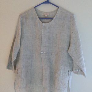 Anokhi handwoven linen blouse